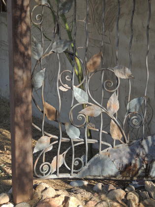 Detail from gate, 3645 North Stone, Tucson
