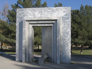 Portal with Door and Waves - front view