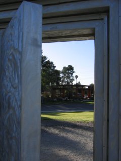 Portal with Door and Waves - looking through from behind