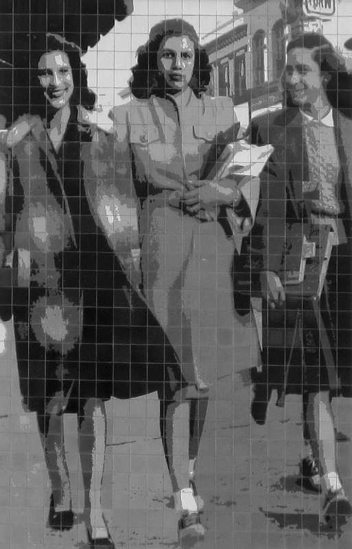 Gail Hill, Norma Felix, and Irma Rendon in 1944 - from Windows to The Past, Gateway to The Future - Tucson, AZ